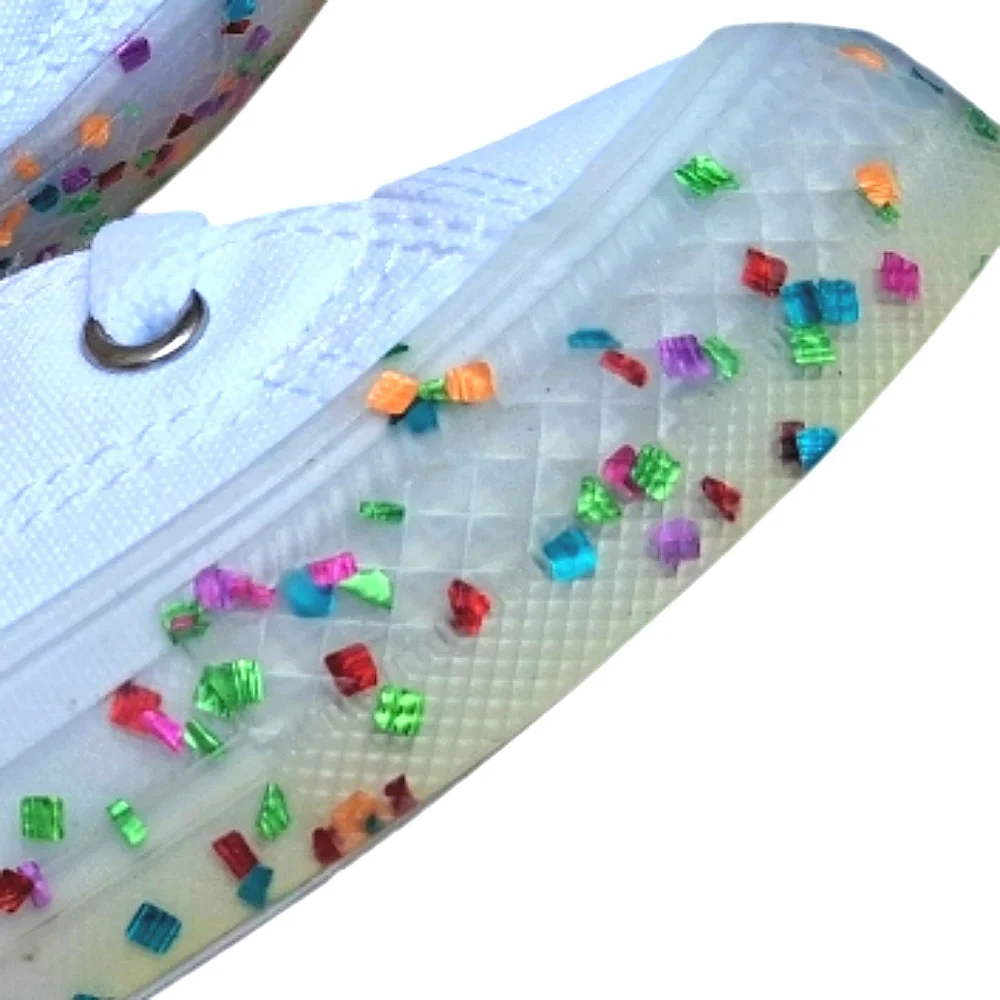 CONVERSE All Star Chuck Taylor Confetti Rainbow Toddle Youth Sneakers NWT